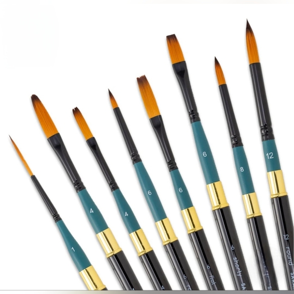 Gouache/watercolor travel brush set - Picture 2 of 4
